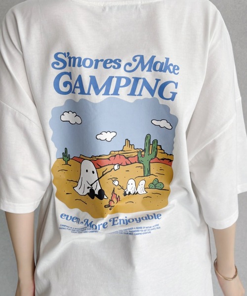 セール】おばけ プリント big Tシャツ（Tシャツ/カットソー