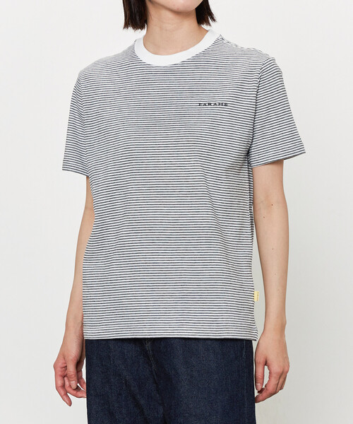 【Paragraph】★関税込★マルチスプライトTシャツ★男女兼用 FARAH | 〈別注〉 マルチストライプ 半袖Tシャツ WOMEN（Tシャツ
