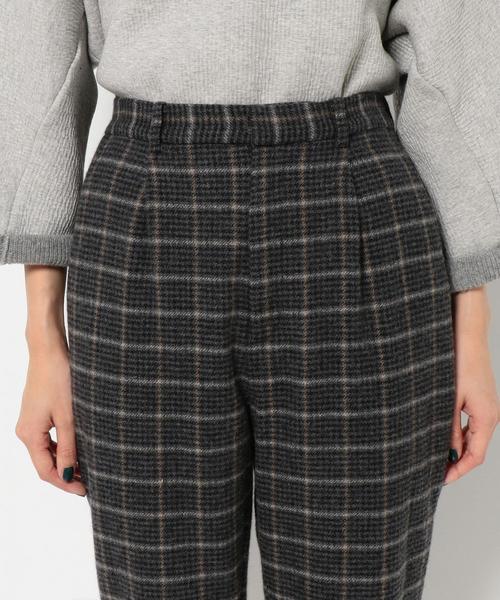 Another Edition（アナザーエディション）の「ウールチェックフリンジパンツ/AEBC W/CHK フリンジ PT◆（その他パンツ・レディース・ダークグレー/ベージュ・フリー）」の7枚目の写真