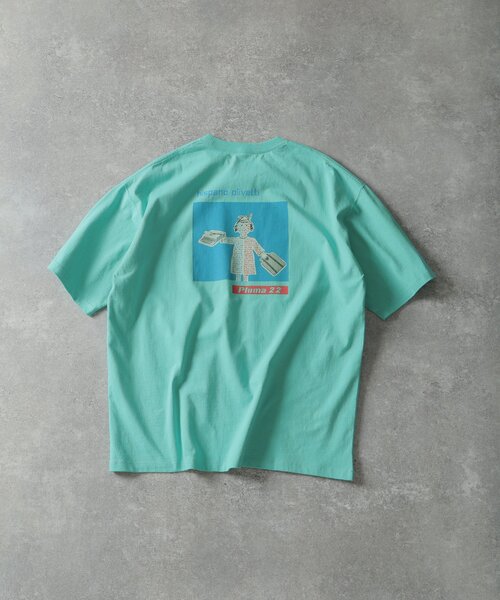EDIFICE(エディフィス)の「SAVIGNAC (サヴィニャック) 別注 French Company プリント Tシャツ(Tシャツ/カットソー・メンズ・ブラック系その他/ブルー/ブラック/ホワイト/グリーン/レッド/パープル/イエロー・MEDIUM/LARGE/X-LARGE)」の4枚目の写真