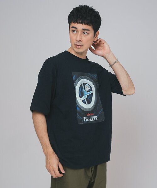EDIFICE(エディフィス)の「SAVIGNAC (サヴィニャック) 別注 French Company プリント Tシャツ(Tシャツ/カットソー・メンズ・ブラック系その他/ブルー/ブラック/ホワイト/グリーン/レッド/パープル/イエロー・MEDIUM/LARGE/X-LARGE)」の22枚目の写真