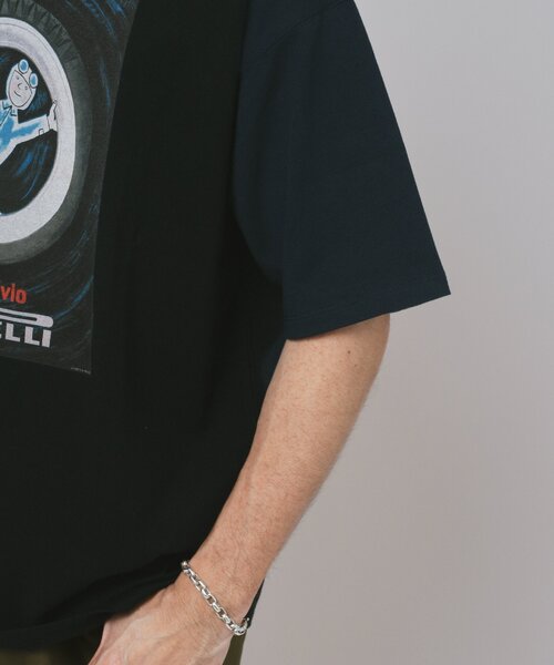 EDIFICE(エディフィス)の「SAVIGNAC (サヴィニャック) 別注 French Company プリント Tシャツ(Tシャツ/カットソー・メンズ・ブラック系その他/ブルー/ブラック/ホワイト/グリーン/レッド/パープル/イエロー・MEDIUM/LARGE/X-LARGE)」の15枚目の写真