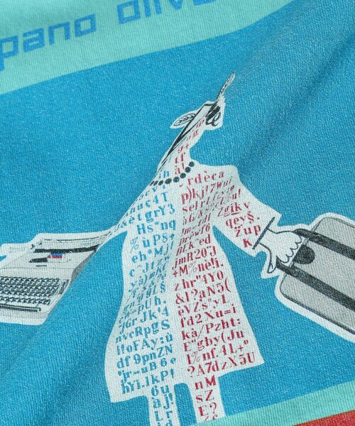 EDIFICE(エディフィス)の「SAVIGNAC (サヴィニャック) 別注 French Company プリント Tシャツ(Tシャツ/カットソー・メンズ・ブラック系その他/ブルー/ブラック/ホワイト/グリーン/レッド/パープル/イエロー・MEDIUM/LARGE/X-LARGE)」の9枚目の写真