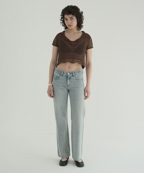 CLANE（クラネ）の「LOW WAIST SLIM DENIM PANTS（デニムパンツ・レディース・ブラック/ブルー系その他・1/0/2）」の13枚目の写真