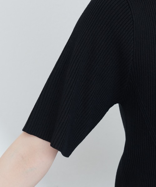 natural couture（ナチュラルクチュール）の「【ako】前後2WAYリブニットプルオーバー（ニット/セーター・レディース・モカ/オフホワイト/レッド/ブラック・FREE）」の8枚目の写真