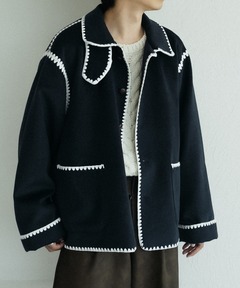 ブランケットステッチニットジャケット（その他アウター）｜SLOBE IENA