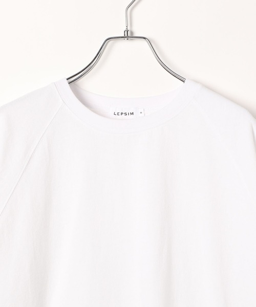 LEPSIM(レプシィム)の「ラグラン異素材5分袖プルオーバー 492547(Tシャツ/カットソー・レディース・アイボリー/オフホワイト/チャコールグレー・FREE)」の18枚目の写真