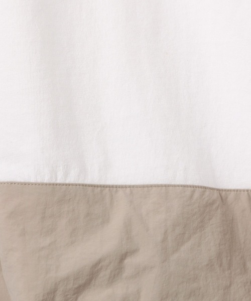 LEPSIM(レプシィム)の「ラグラン異素材5分袖プルオーバー 492547(Tシャツ/カットソー・レディース・アイボリー/オフホワイト/チャコールグレー・FREE)」の11枚目の写真