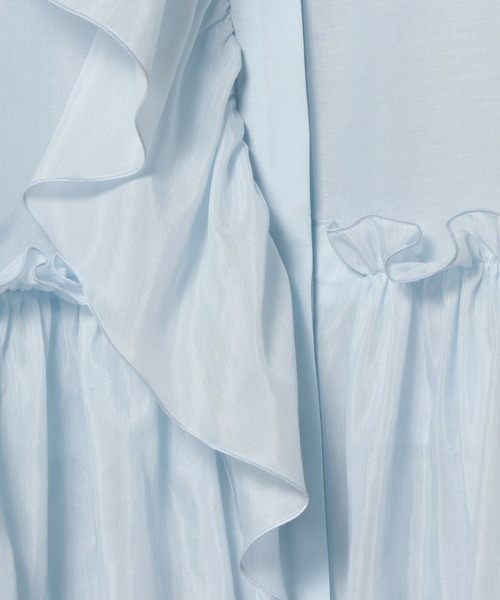 ESTNATION(エストネーション)の「【復刻】ESTNATION / コットンシルク フリルチュニックブラウス(シャツ/ブラウス・レディース・ホワイト/ブラック/ライトブルー・FREE)」の5枚目の写真