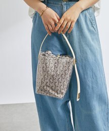 story. | 【story.(ストーリー)】リバーシブル巾着付きクリアバッグ(ハンドバッグ)