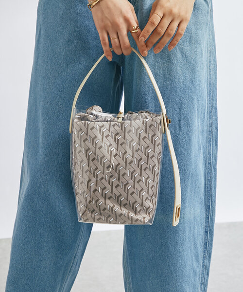 story.（ストーリー）の「【story.(ストーリー)】リバーシブル巾着付きクリアバッグ（ハンドバッグ・レディース・ホワイト/モカ・FREE）」の16枚目の写真