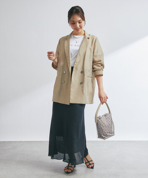 story.（ストーリー）の「【story.(ストーリー)】リバーシブル巾着付きクリアバッグ（ハンドバッグ・レディース・ホワイト/モカ・FREE）」の7枚目の写真