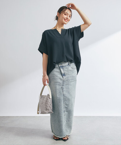 story.（ストーリー）の「【story.(ストーリー)】リバーシブル巾着付きクリアバッグ（ハンドバッグ・レディース・ホワイト/モカ・FREE）」の6枚目の写真