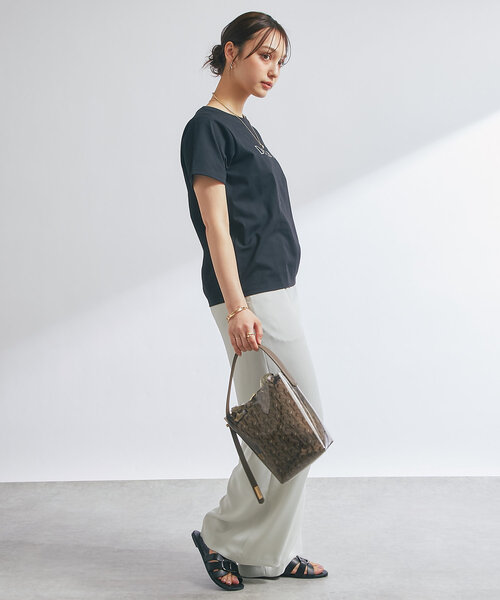 story.（ストーリー）の「【story.(ストーリー)】リバーシブル巾着付きクリアバッグ（ハンドバッグ・レディース・ホワイト/モカ・FREE）」の19枚目の写真