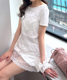 mline | [mline]レイヤード レースキャミOP(ワンピース)