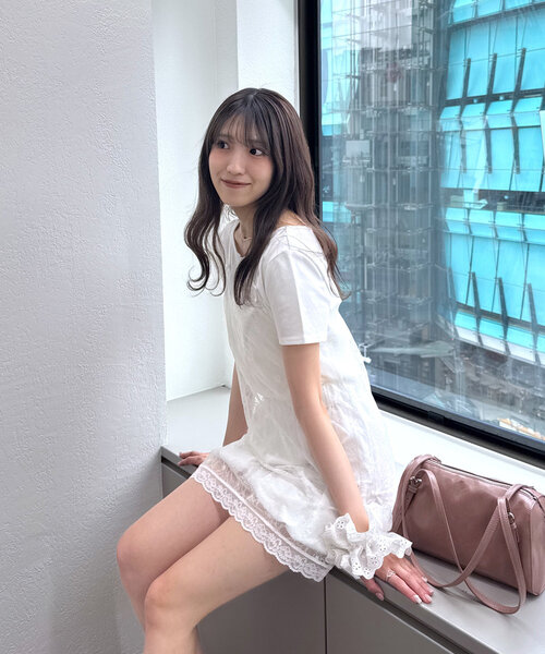 mline（エムライン）の「[mline]レイヤード レースキャミOP（ワンピース・レディース・オフホワイト・FREE）」の12枚目の写真