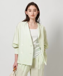 イウエンマトフ ♡ ノーカラージャケット ブラウン系 ユナイテッドアローズ Jacket｜OUTERWEAR｜イウエンマトフ（AEWEN MATOPH）｜WOMEN