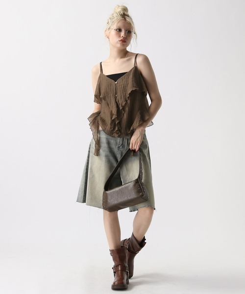 FOREVER 21(フォーエバー トゥエンティーワン)の「【2025SS】デニムハーフパンツ(デニムパンツ・レディース・ライトブルー/ブルー・MEDIUM/SMALL)」の9枚目の写真