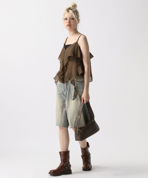 FOREVER 21(フォーエバー トゥエンティーワン)の「【2025SS】デニムハーフパンツ(デニムパンツ・レディース・ライトブルー/ブルー・MEDIUM/SMALL)」の8枚目の写真