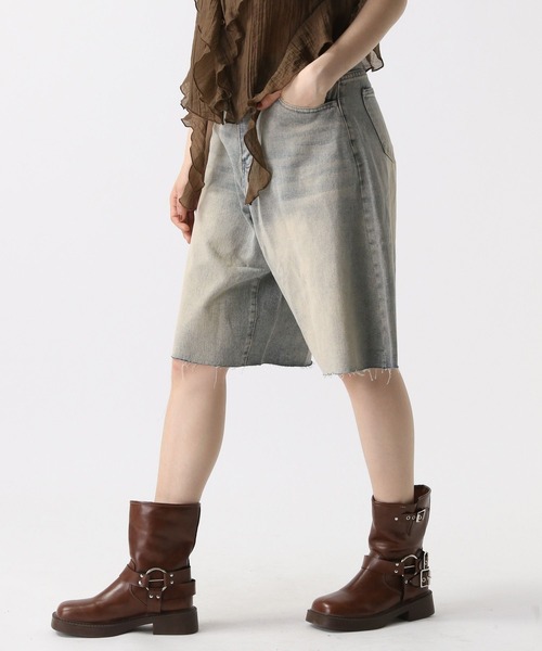 FOREVER21 デニムハーフパンツ デニムハーフパンツ | 【FOREVER 21 JAPAN】(フォーエバートゥエ