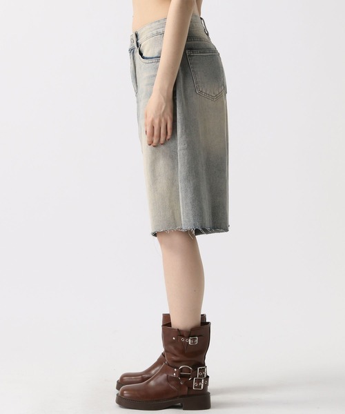 FOREVER 21(フォーエバー トゥエンティーワン)の「【2025SS】デニムハーフパンツ(デニムパンツ・レディース・ライトブルー/ブルー・MEDIUM/SMALL)」の4枚目の写真