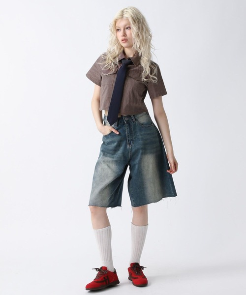 FOREVER 21(フォーエバー トゥエンティーワン)の「【2025SS】デニムハーフパンツ(デニムパンツ・レディース・ライトブルー/ブルー・MEDIUM/SMALL)」の19枚目の写真