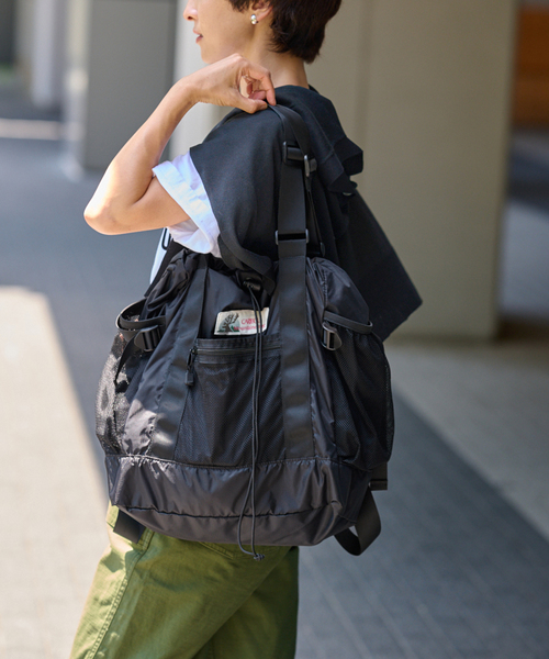 【美品】CARIBOU MOUNTAINEERING 別注 バックパック CARIBOU MOUNTAINEERING 別注 L/W PACK TOTE（バックパック