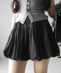 me+em select(~[ZNg)́y Qcolor ^Cpnt zeBA[hRbgo[~jXJ[g ^ tiered cotton balloon mini skirt(XJ[g)