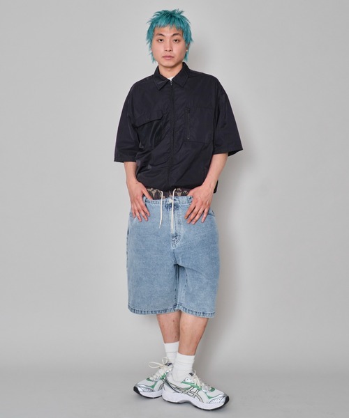 WEGO（ウィゴー）の「WEGO/ボクサードッキングデニムショーツ（デニムパンツ・メンズ・ブラック系2/スカイブルー・MEDIUM/LARGE）」の21枚目の写真