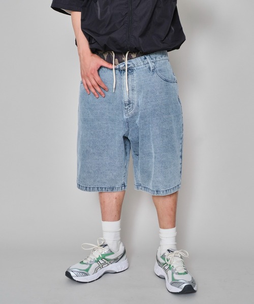 WEGO（ウィゴー）の「WEGO/ボクサードッキングデニムショーツ（デニムパンツ・メンズ・ブラック系2/スカイブルー・MEDIUM/LARGE）」の11枚目の写真