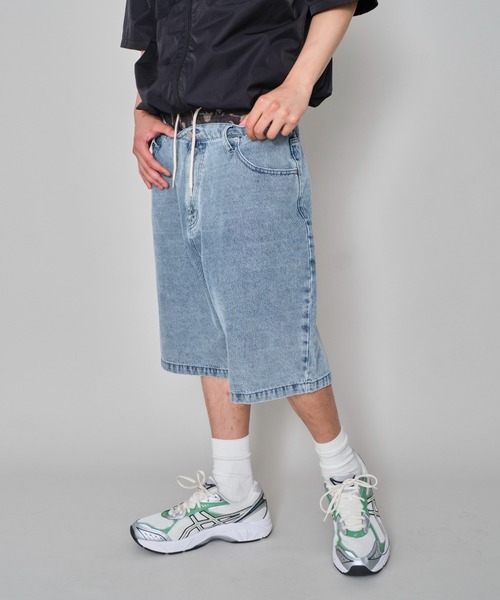 WEGO（ウィゴー）の「WEGO/ボクサードッキングデニムショーツ（デニムパンツ・メンズ・ブラック系2/スカイブルー・MEDIUM/LARGE）」の12枚目の写真