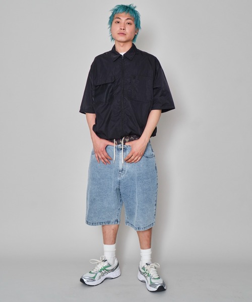 WEGO（ウィゴー）の「WEGO/ボクサードッキングデニムショーツ（デニムパンツ・メンズ・ブラック系2/スカイブルー・MEDIUM/LARGE）」の14枚目の写真