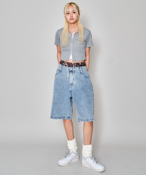 WEGO（ウィゴー）の「WEGO/ボクサードッキングデニムショーツ（デニムパンツ・メンズ・ブラック系2/スカイブルー・MEDIUM/LARGE）」の18枚目の写真