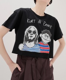 tシャツ BLACK SCORE × DRESSLAVE / 20th bell cat tee(アニバーサリー ベルキャットミドリフ丈Tシャツ BS DRESSLAVE｜ドレスレイブのTシャツ/カットソー（前面プリント