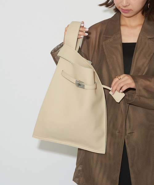 セール】【MAISON BREEZE】キーリング付き 金具ベルトマーケットバッグ