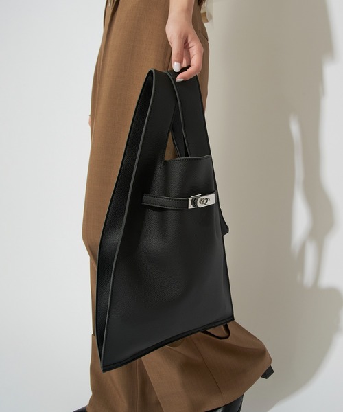 セール】【MAISON BREEZE】キーリング付き 金具ベルトマーケットバッグ