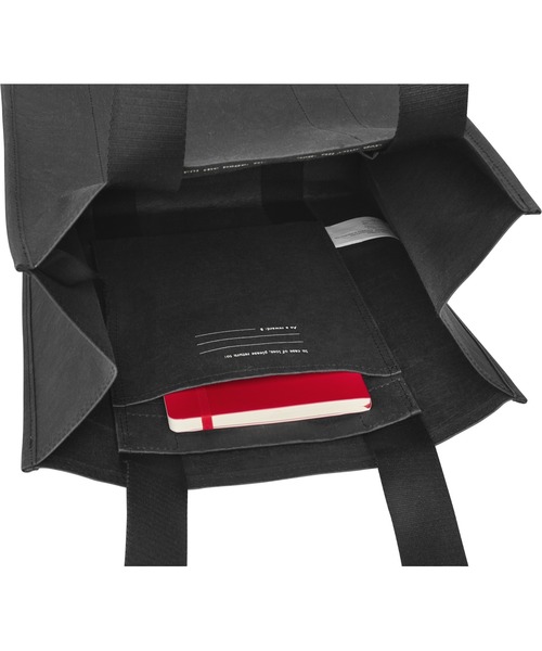 MOLESKINE(モレスキン)の「トートバッグ 22L ペーパー メイド ショッパー(トートバッグ・メンズ・ブラック・ONE SIZE)」の5枚目の写真
