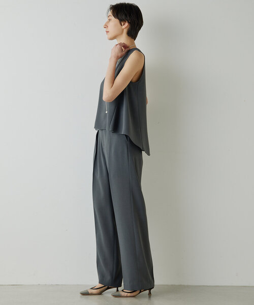 Drawing Numbers（ドローイング ナンバーズ）の「【Drawing Numbers】《セットアップ対応可》ドライスラブタックワイドパンツ（その他パンツ・レディース・キャメル/チャコールグレー・36/38）」の11枚目の写真