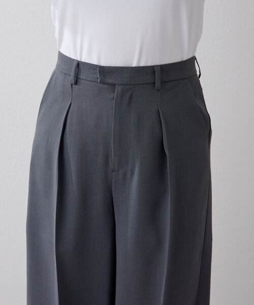 Drawing Numbers（ドローイング ナンバーズ）の「【Drawing Numbers】《セットアップ対応可》ドライスラブタックワイドパンツ（その他パンツ・レディース・キャメル/チャコールグレー・36/38）」の20枚目の写真