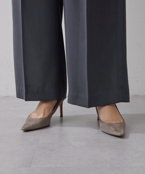 Drawing Numbers（ドローイング ナンバーズ）の「【Drawing Numbers】《セットアップ対応可》ドライスラブタックワイドパンツ（その他パンツ・レディース・キャメル/チャコールグレー・36/38）」の22枚目の写真