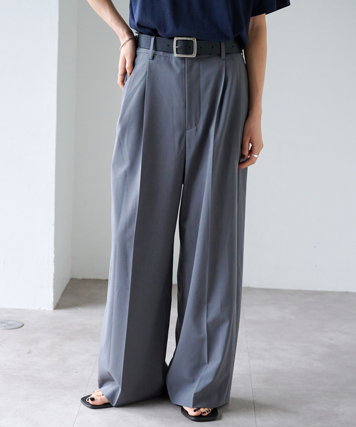 OUTDOOR PRODUCTS（アウトドアプロダクツ）の「追加 PEトロピカルバックゴムスラックス（スラックス・レディース・ネイビー/ベージュ/チャコールグレー・38/36）」の10枚目の写真