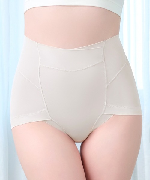 BRADELIS NEWYORK（ブラデリスニューヨーク）の「ゆきねえモアソフト快適ショーツ25 ブラデリス 補整下着 補正（ショーツ・レディース・ブラック/グレイッシュベージュ/ダークパープル/ローズ/クリーム/ライトグリーン・M/L/LL/3L/4L/5L/S）」の4枚目の写真