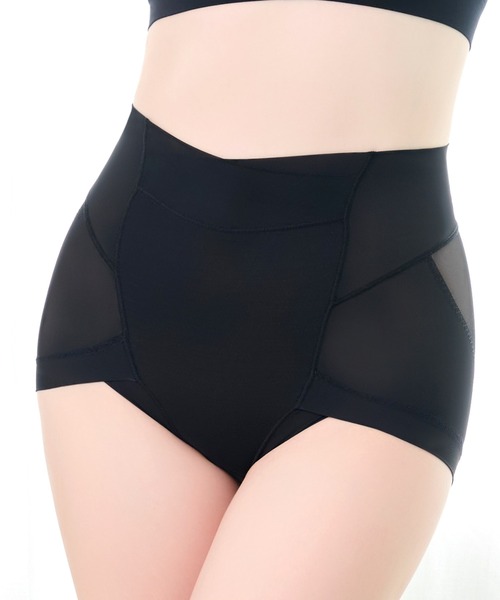 BRADELIS NEWYORK（ブラデリスニューヨーク）の「ゆきねえモアソフト快適ショーツ25 ブラデリス 補整下着 補正（ショーツ・レディース・ブラック/グレイッシュベージュ/ダークパープル/ローズ/クリーム/ライトグリーン・M/L/LL/3L/4L/5L/S）」の2枚目の写真