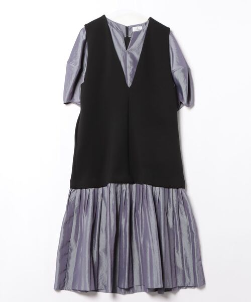 【売約済】LANVIN en bleu ドッキングワンピース セール/ブランド古着】ドッキングワンピース（ワンピース