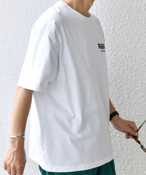 SHIPS any（シップス エニィ）の「【WEB限定】SHIPS any: NATIONAL PARK ヴィンテージライク ワンポイント プリント Tシャツ◇（Tシャツ/カットソー・メンズ・ホワイト/ネイビー/ライトホワイト/ダークグレー・SMALL/X-LARGE/LARGE/MEDIUM）」の9枚目の写真