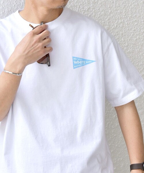 SHIPS any（シップス エニィ）の「【WEB限定】SHIPS any: NATIONAL PARK ヴィンテージライク ワンポイント プリント Tシャツ◇（Tシャツ/カットソー・メンズ・ホワイト/ネイビー/ライトホワイト/ダークグレー・SMALL/X-LARGE/LARGE/MEDIUM）」の16枚目の写真
