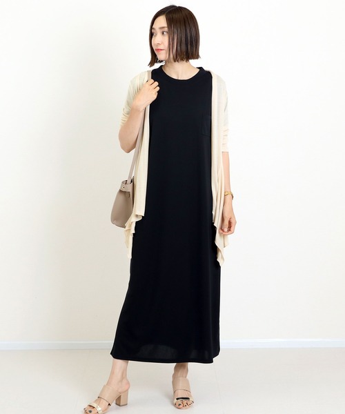 Aletta vita(アレッタビータ)の「【UVカット】ストレッチメッシュショールカーディガン(カーディガン/ボレロ・レディース・ブラウン/ライトグレー/ネイビー/ベージュ/杢グレー/ブラック・FREE)」の5枚目の写真