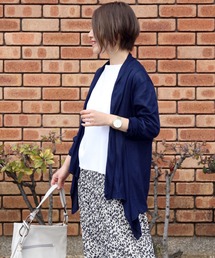【UVカット】ストレッチメッシュショールカーディガン