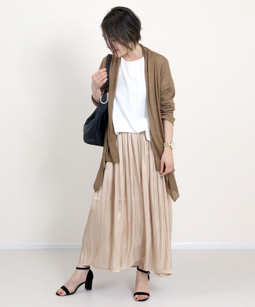 Aletta vita(アレッタビータ)の「【UVカット】ストレッチメッシュショールカーディガン(カーディガン/ボレロ・レディース・ブラウン/ライトグレー/ネイビー/ベージュ/杢グレー/ブラック・FREE)」の4枚目の写真