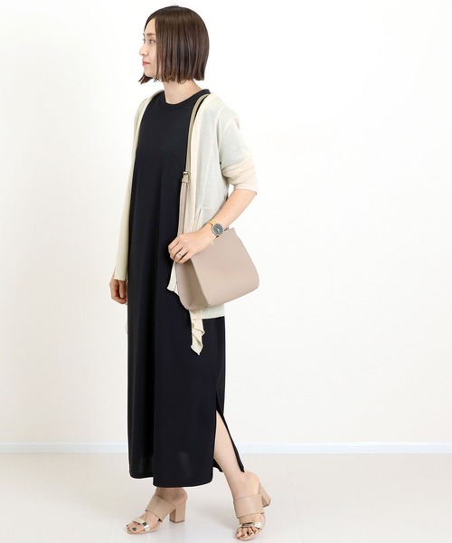 Aletta vita(アレッタビータ)の「【UVカット】ストレッチメッシュショールカーディガン(カーディガン/ボレロ・レディース・ブラウン/ライトグレー/ネイビー/ベージュ/杢グレー/ブラック・FREE)」の20枚目の写真